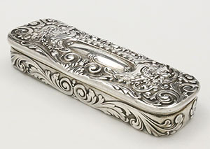 Tiffany antique sterling silver dresser trinket box